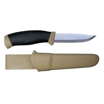 Нож Morakniv Companion (13166) стальной лезв.104мм черный/бежевый