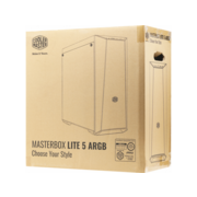 Корпус Cooler Master MasterBox Lite 5 ARGB, W/O controller черный без БП ATX 3x120mm 2x140mm 2xUSB3.0 audio bott PSU