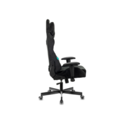 Кресло игровое Zombie VIKING KNIGHT Fabric черный Light-20 с подголов. крестов. металл