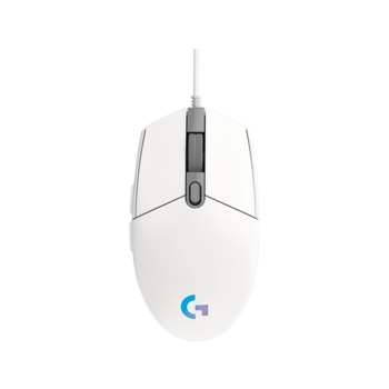 910-005824/910-005809 Мышь Logitech G102 LightSync белый оптическая (8000dpi) USB (6but)