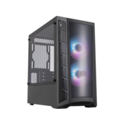 Корпус COOLER MASTER MasterBox MB320L ARGB CPU Cooler clearance: 166mm/6.54"; PSI clearance: 140mm (HDD cage in backmost position), 325mm (w/o front radiator & HDD cage); GFX clearance 344mm MiniTower без Б/П MicroATX MiniITX Цвет черный MCB-B320L-KGNN-S0