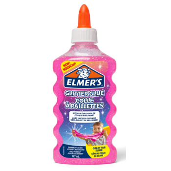 Клей-гель Elmers 2077249 блестки розовые прозрачный