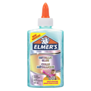 Клей-гель Elmers 2109493 для изготовления слаймов лазурный метализированный