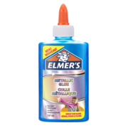 Клей-гель Elmers 2109503 для изготовления слаймов голубой метализированный