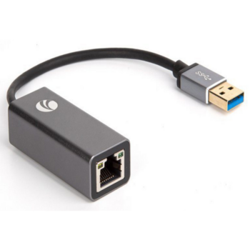 Кабель-переходник Кабель-переходник/ Кабель-переходник USB 3.0 (Am) --> LAN RJ-45 Ethernet 1000 Mbps, Aluminum Shell, VCOM <DU312M>