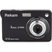 Фотоаппарат Rekam iLook S990i черный 21Mpix 2.7" 720p SDHC/MMC CMOS IS el/Li-Ion