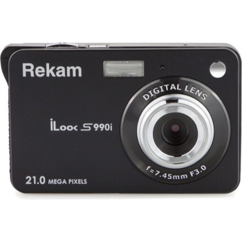 Фотоаппарат Rekam iLook S990i черный 21Mpix 2.7" 720p SDHC/MMC CMOS IS el/Li-Ion