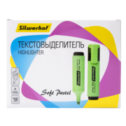 Текстовыделитель Silwerhof Soft Pastel 108133-22 скошенный пиш. наконечник 1-5мм мятный коробка