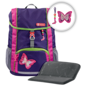 Ранец детский Step By Step Kid Shiny Butterfly фиолетовый/розовый 2 предмета