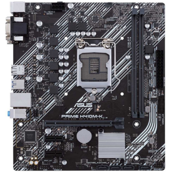 Материнская плата Asus PRIME H410M-K {Soc-1200 Intel H410 2xDDR4 mATX AC`97 8ch(7.1) GbLAN+VGA+DVI}