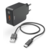 Сетевое зар./устр. Hama H-183230 3A PD+QC универсальное кабель USB черный (00183230)