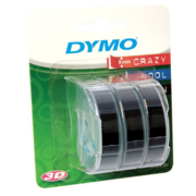 Картридж ленточный Dymo Omega S0847730 белый/черный набор x3упак. для Dymo