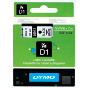 Картридж ленточный Dymo D1 S0720680 черный/белый для Dymo