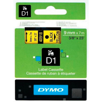 Картридж ленточный Dymo D1 S0720730 черный/желтый для Dymo