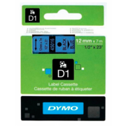 Картридж ленточный Dymo D1 S0720560 голубой/черный для Dymo