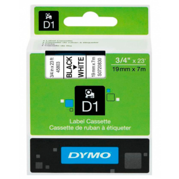 Картридж ленточный Dymo D1 S0720830 черный/белый для Dymo