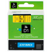 Картридж ленточный Dymo D1 S0720880 черный/желтый для Dymo