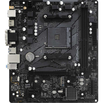 Материнская плата ASROCK B550M-HDV, AM4, B550, 2*DDR4, 4*SATA, 1*M.2, 4*USB 3.2, 2*USB 2.0, 3*PCIx16, 1*PCIx1, D-Sub+HDMI+DVI, mATX