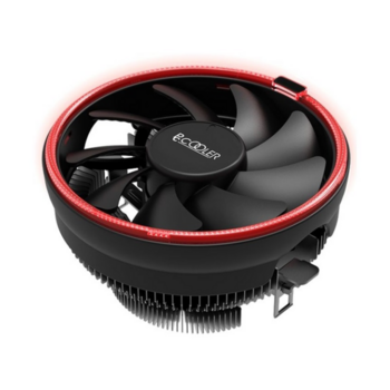 Кулер для процессора PCCooler E126MR S775/115X/AM2/2+/AM3/3+/AM4/FM1/FM2/2+ (48 шт/кор, TDP 92W, вент-р 120мм с PWM, Red LED FAN, 1000-1800RPM, 26.5dBa) Retail Color Box