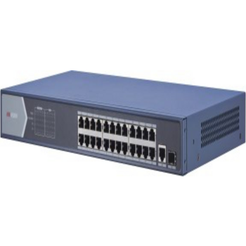 Коммутатор Hikvision DS-3E0526P-E/M 24G 2SFP 24PoE 225W неуправляемый