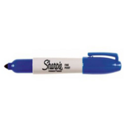 Маркер перманентный Paper Mate Fine S0811120 Sharpie двойной пиш. наконечник 0.5-1мм синий