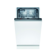 Встраиваемая посудомоечная машина BOSCH Serie 2, Встраиваемая посудомоечная машина 45см., SilencePlus; Класс A-А-A; уровень шума 46 дБ; 5 прогр.: Нормальная 70°, Эко 50°, 1-часовая 65°, Ночная программа, програмируемая; 5 спец.ф-ция: Intensive Zone Extra