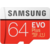 Карта памяти Micro SecureDigital 64Gb Samsung EVO Plus Class 10 MB-MC64HA/RU + adapter