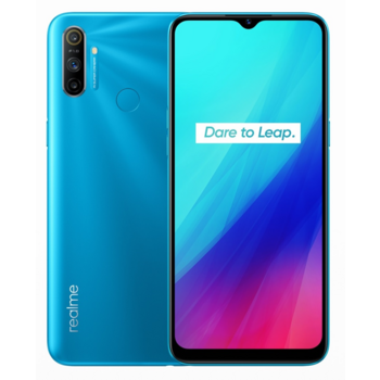 Смартфон Realme C3 32Gb 3Gb синий моноблок 3G 4G 2Sim 6.5" 720x1600 Android 10 12Mpix WiFi GPS GSM900/1800 GSM1900 MP3 A-GPS microSDXC max256Gb