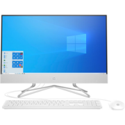 Моноблок HP 24-df0017ur 23.8" Full HD Ath 3050U (2.3)/4Gb/SSD256Gb/RGr/CR/Windows 10/GbitEth/WiFi/BT/65W/клавиатура/мышь/Cam/белый 1920x1080