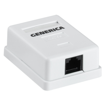 Itk CS2-1C5EU-12-G Розетка инф. настенная RJ45 кат. 5Е UTP 1 порт GENERICA