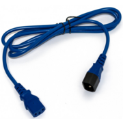 Hyperline PWC-IEC13-IEC14-5.0-BL кабель питания монитор-компьютер IEC 320 C13 - IEC 320 C14 (3x1.0), 10A, прямая вилка, 5 м, цвет синий