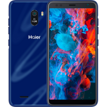 Смартфон Haier Alpha S5 Silk blue sea 5.5" IPS/960x480/MT6739/4x1.3GHz/2+16GB/2Sim/4G/5+2MP/3000mAh/Android 10 Go