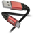 Кабель Hama 00187216 microUSB (m) угловой USB 2.0 (m) угловой 1.5м черный/красный