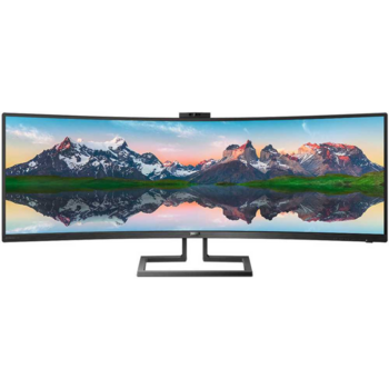 Монитор Philips 43.4" 439P9H черный VA LED 32:10 HDMI M/M Cam глянцевая HAS Pivot 450cd 178гр/178гр 3840x1200 DisplayPort Ultra HD USB 14.37кг