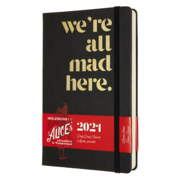 Ежедневник Moleskine LE ALICE IN WONDERLAND Large 130х210мм обложка текстиль 400стр. черный