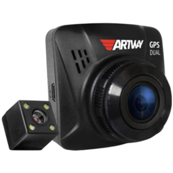 Видеорегистратор Artway AV-398 GPS Dual Compact черный 12Mpix 1080x1920 1080p 170гр. GPS