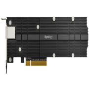 Сетевая карта и адаптер Synology M.2 SSD-NVME adapter M.2 22110/2280, 2 slots m.2 key , 10 Gigabit port RJ-45, PCIe 3.0 x8 adapter (FH bracket)'