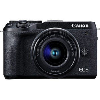 Фотоаппарат Canon EOS M6 Mark II черный 32.5Mpix 3" 4K WiFi 15-45 IS STM + EVF LP-E17 (с объективом)