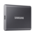 Внешние HDD и SSD Внешние HDD и SSD/ Samsung External SSD T7, 2000GB, Type-C, USB 3.2 Gen2, R/W 1050/1000MB/s, 85x57x8mm, Titan Gray (12 мес.)