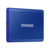 Внешние HDD и SSD Внешние HDD и SSD/ Samsung External SSD T7, 2000GB, Type-C, USB 3.2 Gen2, R/W 1050/1000MB/s, 85x57x8mm, Indigo Blue (12 мес.)