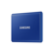 Внешние HDD и SSD Внешние HDD и SSD/ Samsung External SSD T7, 2000GB, Type-C, USB 3.2 Gen2, R/W 1050/1000MB/s, 85x57x8mm, Indigo Blue (12 мес.)