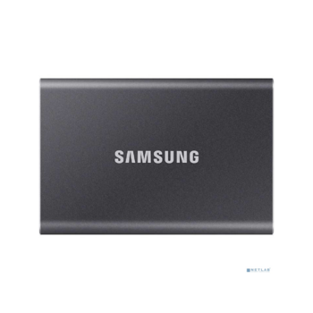 Внешние HDD и SSD Внешние HDD и SSD/ Samsung External SSD T7, 1000GB, Type-C, USB 3.2 Gen2, R/W 1050/1000MB/s, 85x57x8mm, Titan Gray (12 мес.)