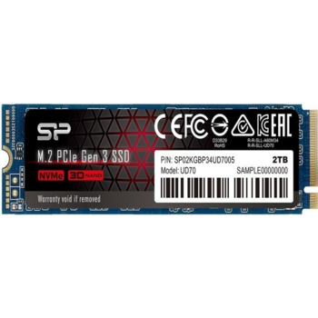 Твердотельный накопитель Solid State Disk Silicon Power UD70 2Tb PCIe Gen3x4 M.2 PCI-Express (PCIe) SP02KGBP34UD7005