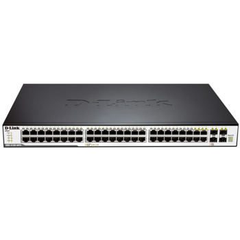 DGS-3120-48TC/B1AEI Управляемый L2+ стекируемый коммутатор с 44 портами 10/100/1000Base-T, 4 комбо-портами 100/1000BASE-T/SFP и 2 портами 10GBase-CX4 (389368)