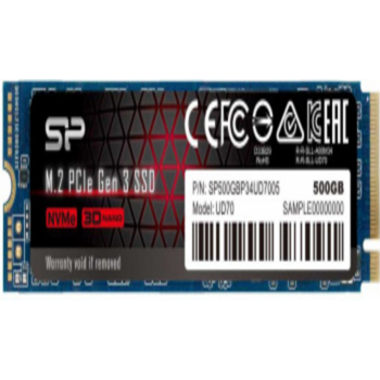 Твердотельный накопитель Solid State Disk Silicon Power UD70 500Gb PCIe Gen3x4 M.2 PCI-Express (PCIe) SP500GBP34UD7005