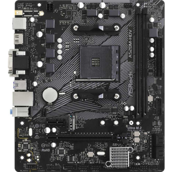 Материнская плата ASROCK A520M-HDV, AM4, A520, 2*DDR4, 4*SATA, 1*M.2, 4*USB 3.2, 2*USB 2.0, 1*PCIx16, 1*PCIx1, D-Sub+DVI-D+HDMI, mATX