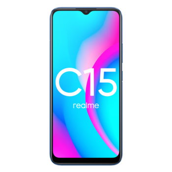 Смартфон Realme C15 64Gb 4Gb синий моноблок 3G 4G 2Sim 6.52" 720x1600 Android 10 13Mpix WiFi NFC GPS GSM900/1800 GSM1900 MP3