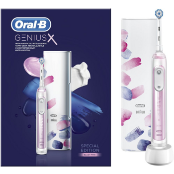 Зубная щетка электрическая Oral-B Genius X Special Edition белый/розовый