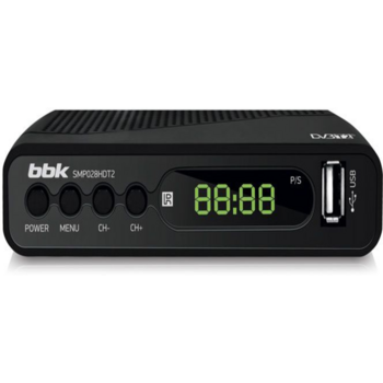 Ресивер DVB-T2 BBK SMP028HDT2 черный