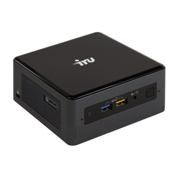 Неттоп IRU NUC 115 i5 8259U (2.3)/8Gb/SSD240Gb/Iris Graphics 655/CR/Free DOS/GbitEth/WiFi/BT/90W/черный